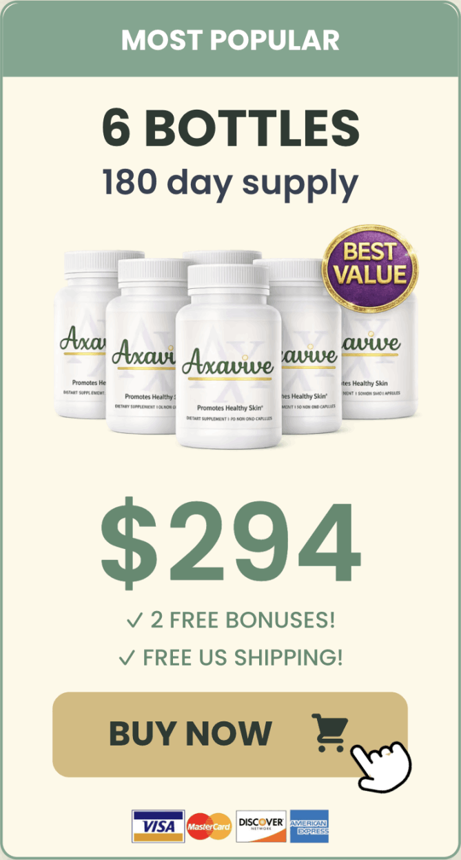 Axavive 6 Bottle Package Best Value